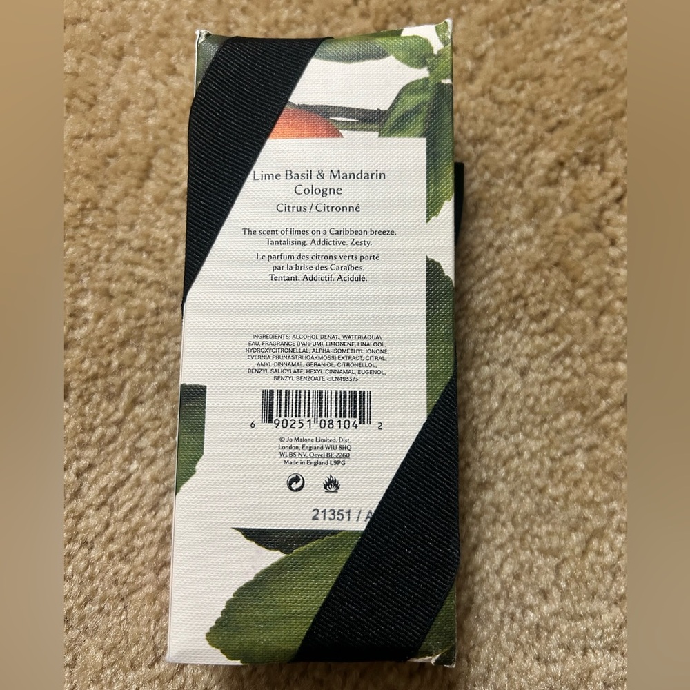 Jo Malone New in Box - Lime Basil & Mandarin - Picture 2 of 2
